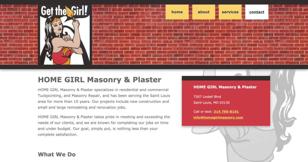 HOME GIRL Masonry & Plaster